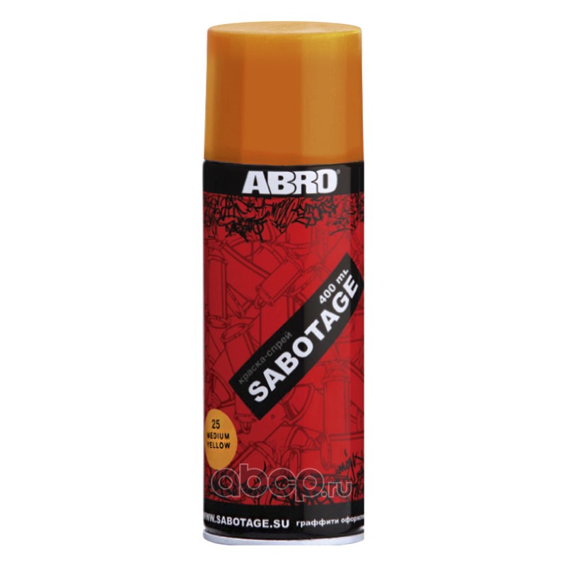 ABRO SPG014 краска-спрей оранжевый SABOTAGE 400мл