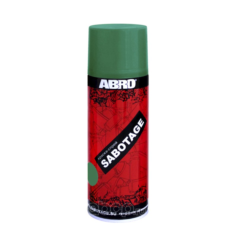 ABRO SPG037 краска-спрей сочно-зелёная SABOTAGE 400мл