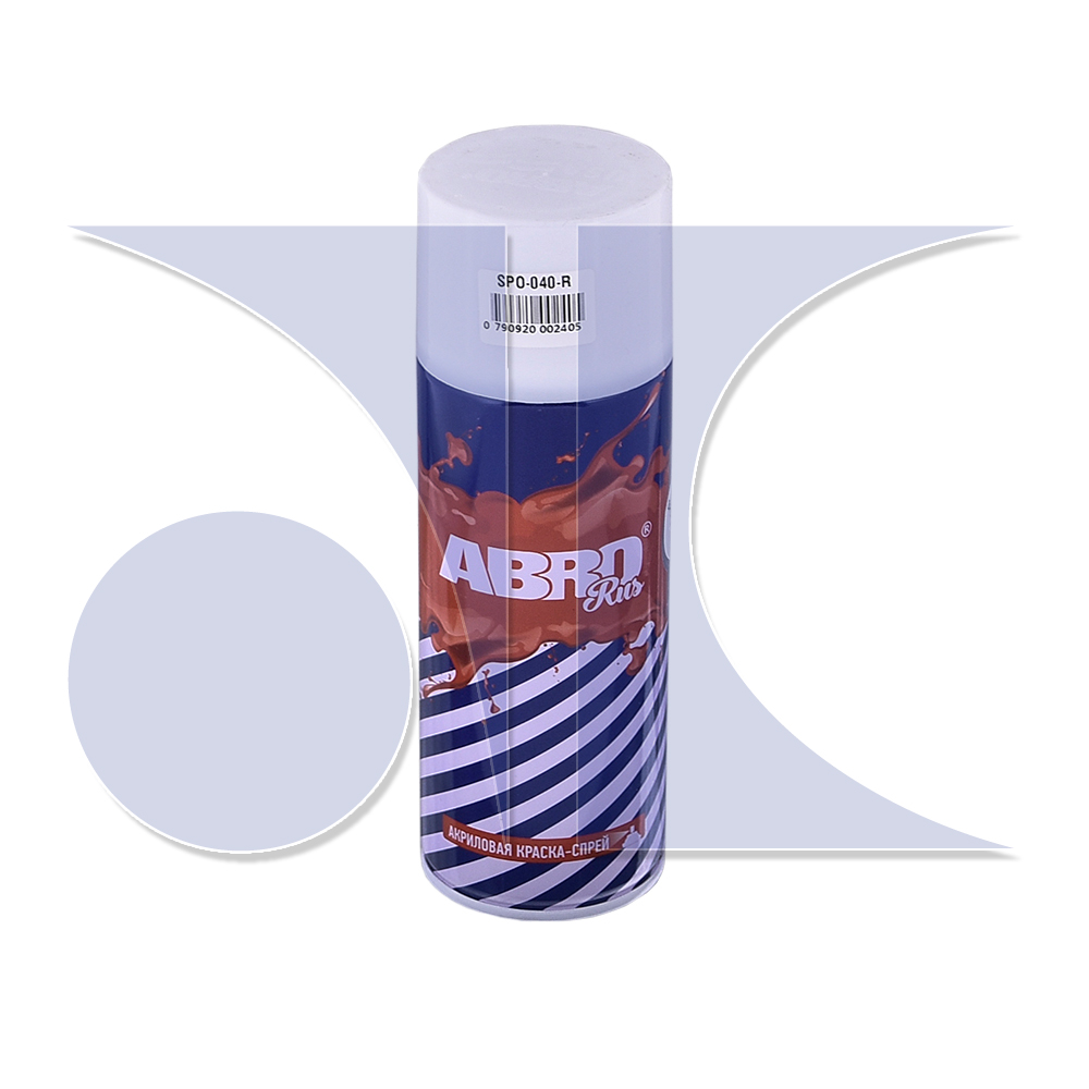 ABRO SPO040R Краска-спрей акриловая № 40 белая 400 мл