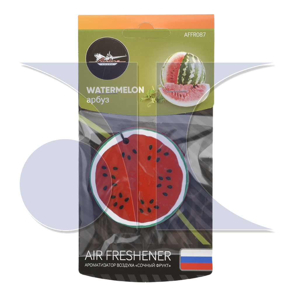 AIRLINE AFFR087 Ароматизатор подвесной пластик ""Сочный фрукт"" арбуз (AFFR087)