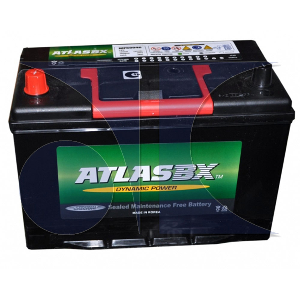 Atlas MF60046 Батарея аккумуляторная 100А/ч 760А 12В прямая поляр. выносные (Азия) клеммы