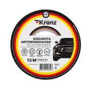 Kranz KR092906 Изолента автомобильная KRANZ флис, 0.3х19 мм, 15 м