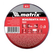 Matrix 88778 Изолента ПВХ, 19 мм х 20 м, черная, 150 мкм Matrix