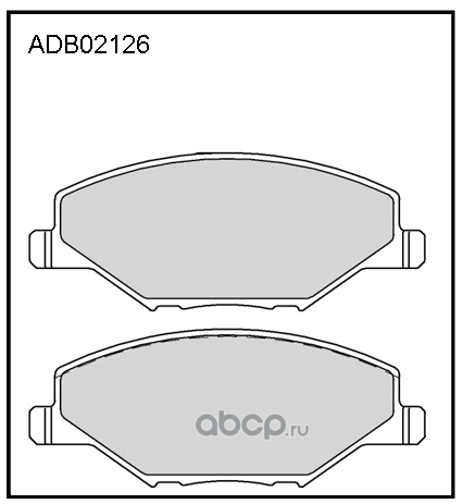 ALLIED NIPPON ADB02126 Колодки тормозные дисковые