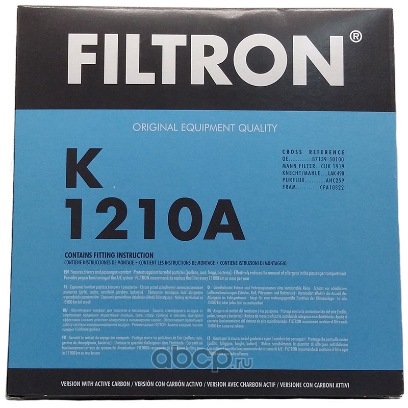 Filtron K1210A Фильтр, воздух во внутренном пространстве
