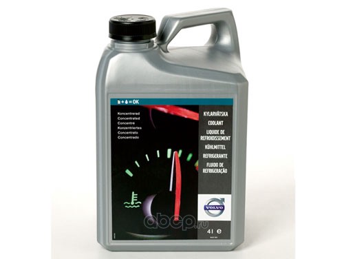 VOLVO 31439721 Антифриз Concentrated Coolant готовый 4 л