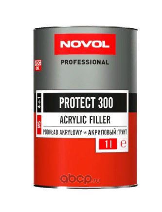 Novol 37041 Грунт NOVOL PROTECT300 4+1 MS черный 1л +0,25 отв.