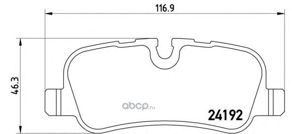 Brembo P44013 Disc Brake Pad Set 