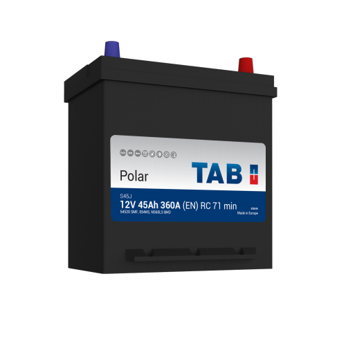 TAB 246145 Батарея аккумуляторная 45А/ч 400А 12В обратная поляр. тонкие вынос. (Азия) клеммы