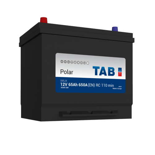 TAB 246965 Батарея аккумуляторная 65А/ч 650А 12В прямая поляр. выносные (Азия) клеммы