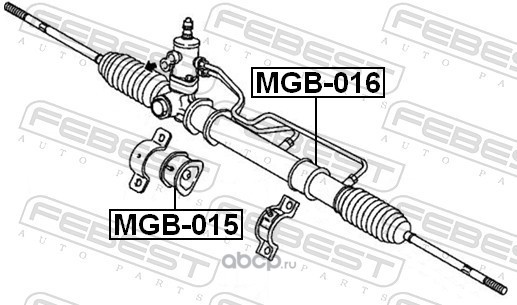 Febest MGB015 Проставка рулевой рейки