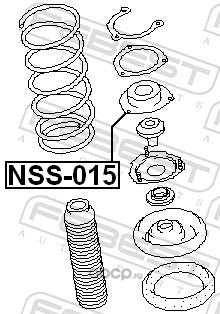 Febest NSS015 Опора переднего амортизатора