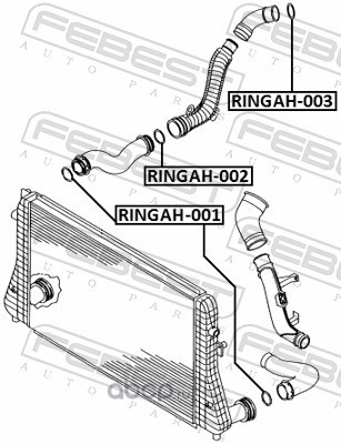 Febest RINGAH003 Кольцо уплотнительное воздушного патрубка