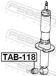 Febest TAB118 Втулка переднего амортизатора