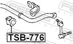 Febest TSB776 Втулка переднего стабилизатора