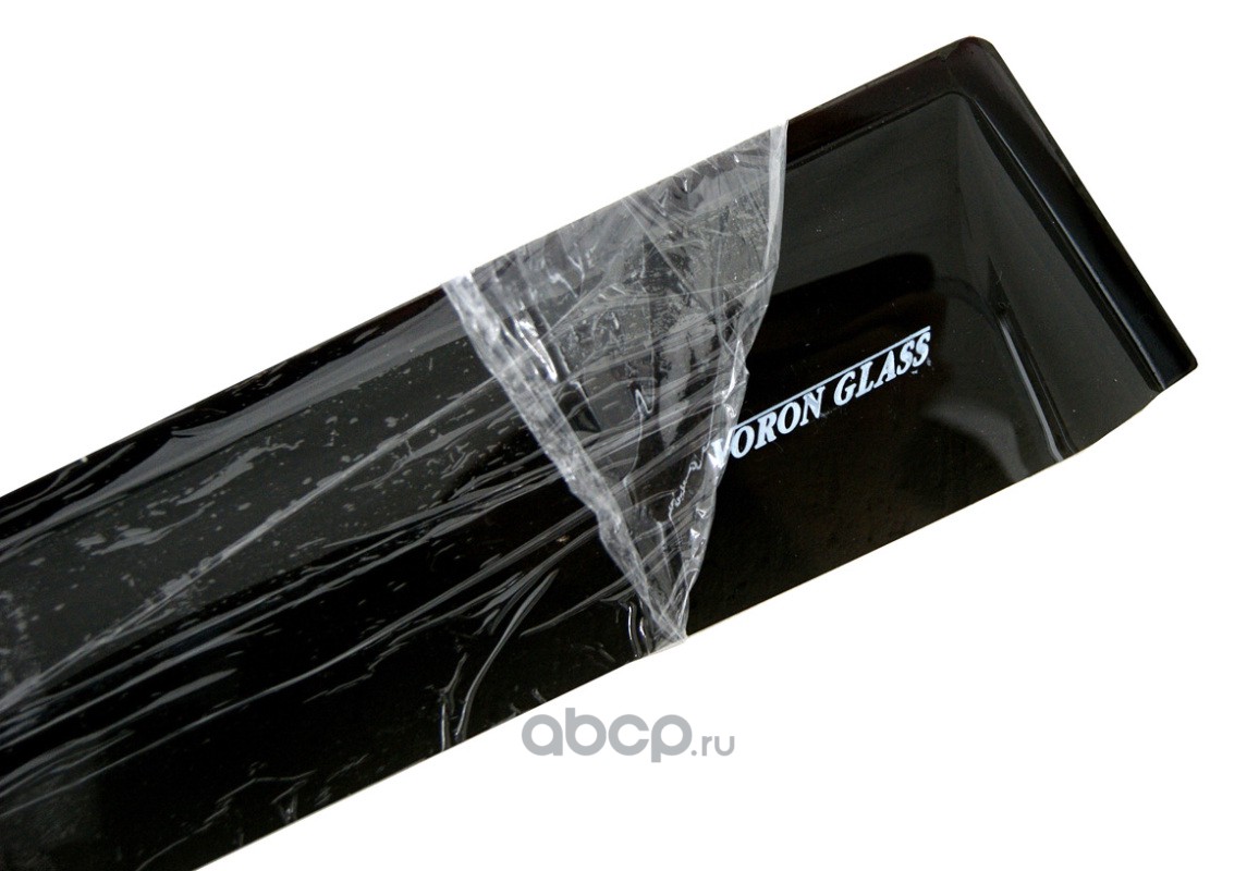 Voron Glass DEF00233 Дефлекторы неломающиеся на боковые стекла Voron Glass серия Samurai для а/м Kia Spectra 2005-2009 /накладные /скотч /к-т 4шт/