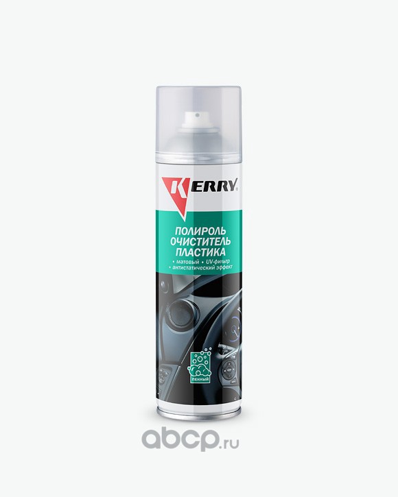 Kerry KR9058 Пенный полироль KERRY – очиститель пластика салона с матовым эффектом. Запах ваниль