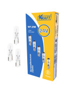 Kraft KT700029 Лампа накаливания Kraft W1.2W W2x4.6d 24V 1.2  10 шт.