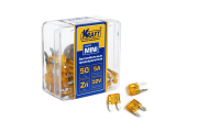 Kraft KT870009 Набор предохранителей 5А (MINI 50шт) в пластиковой коробке