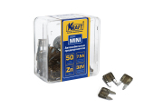 Kraft KT870010 Набор предохранителей 7,5А (MINI 50шт) в пластиковой коробке