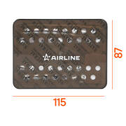 AIRLINE AFSI138 Ароматизатор под сиденье гелевый мини "Тайга" черный лед (AFSI138)