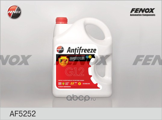 FENOX AF5252 Антифриз Universal G12 готовый красный 4,2 л