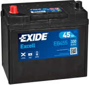 EXIDE EB455 Батарея аккумуляторная 45А/ч 330А 12В прямая полярн. выносные клеммы
